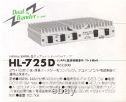Tokyo Hy-Power HL-725D Linear Amplifier All-Mode Dual Amplifier 144MHz/430MHz 50 Tokyo Hy-Power HL-725D Linear Amplifier All-Mode Dual Amplifier 144MHz/430MHz 50