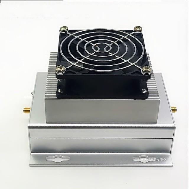 Uhf 400-470mhz 433mhz 60w Ham Radio Power Amplifier Interphone + Heatsink + Fan