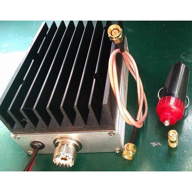Uhf Ham Radio Power Amplifier 400mhz-470mhz 25w For Interphone Car Radio #a6-33