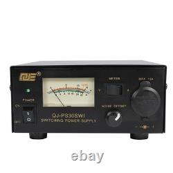 Universal Compact Ham Radio Power Supply 30A DC 13.8V Fixed BLACK