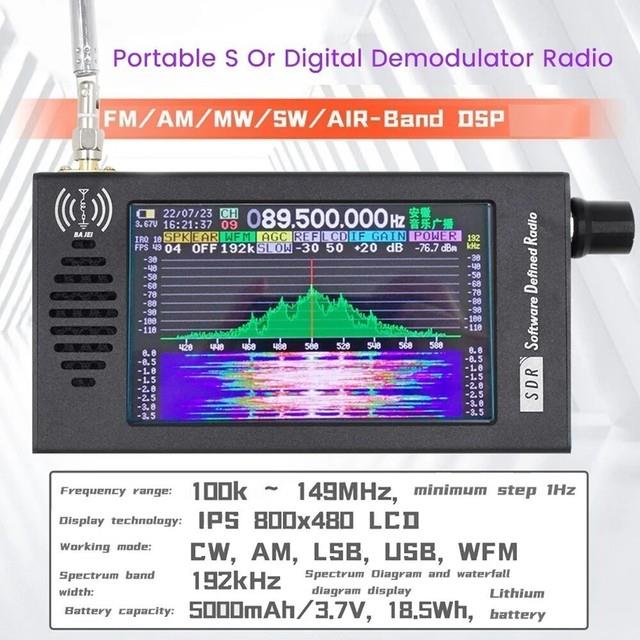 Upgrade Digital Demodulation Fm Mw Ssb Cw Ham Radio Receiver Sdr-101 Sdr Radio