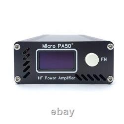 Upgraded 1 3 OLED Screen Micro PA50+ (PA50 Plus) 50W HF Power Amplifier