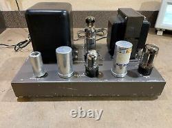 Vintage EICO HF-35 TUBE Ultra-Linear EL34 Monoblock Power Amp with Cage Working