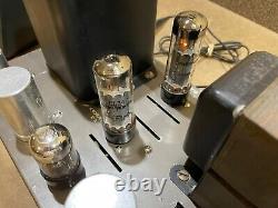 Vintage EICO HF-35 TUBE Ultra-Linear EL34 Monoblock Power Amp with Cage Working