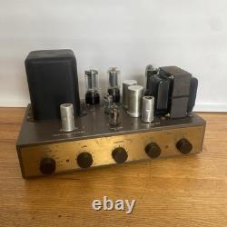 Vintage Eico HF-20 Tube Amplifier 20 Watts Original Cage Cover Powers Up 50s