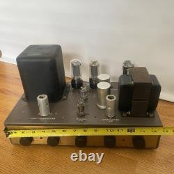 Vintage Eico HF-20 Tube Amplifier 20 Watts Original Cage Cover Powers Up 50s