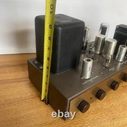 Vintage Eico HF-20 Tube Amplifier 20 Watts Original Cage Cover Powers Up 50s