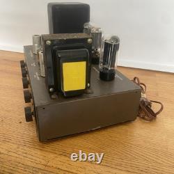 Vintage Eico HF-20 Tube Amplifier 20 Watts Original Cage Cover Powers Up 50s