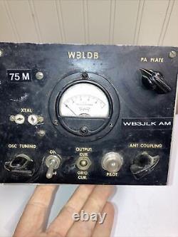 Vintage Ham Radio Unit Tube Tuner Amplifier Untested Stancor Trans