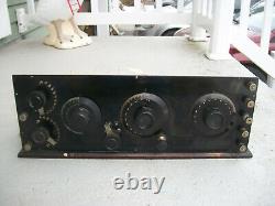 Vintage Radio Receiver Chassis Ham Cb Short Wave Amplifier Project As Found