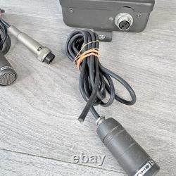 Vintage Shure HF52A Hands Free Microphone Amplifier with Two Mics Untested