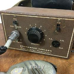 Vintage Stromberg Carlson Transistor Amplifier Army Military Field Radio CB Ham