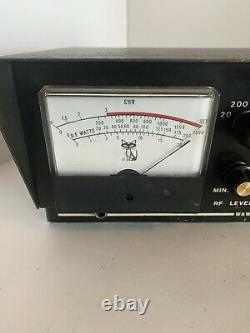 Vintage Wawasee 2000 Watt/swr/ Clock Meter In Great Condition Vhtf