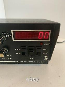 Vintage Wawasee 2000 Watt/swr/ Clock Meter In Great Condition Vhtf