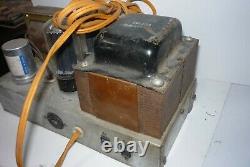 Vtg. 5u4 Tube Amplifier Or Power Supply From Ham Radio Organ Estate