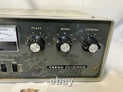 YAESU FL-2100B Vacuum Tube Linear Amplifier Amateur Ham Radio Good Working