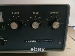 Yaesu FL2100B RF Amplifier, 80-10 Meters, 1200W PEP SSB AS IS Not Working