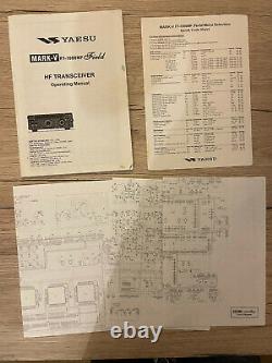 Yaesu FT-1000 Mark V Field HF Transceiver Radio With Inrad IF Amplifier